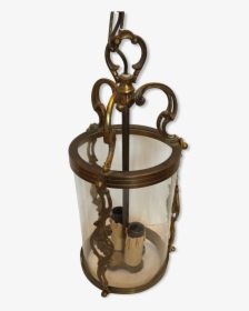 Old Lantern In Bronze And Glass   Src Https - Ceiling Fixture, HD Png Download, Transparent PNG